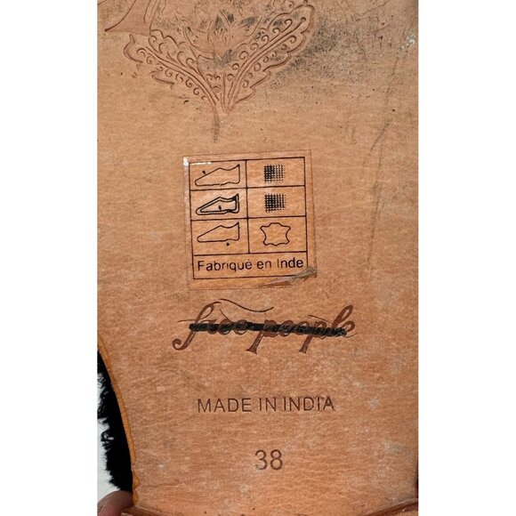 Free People Butterfly Effect Velvet Slip-On Mules Size 7.5 or 38 - Picture 5 of 7